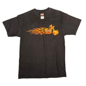 Vintage‎ Harley Davidson Mens Flames T Shirt l Harley Davidson Olathe Kansas